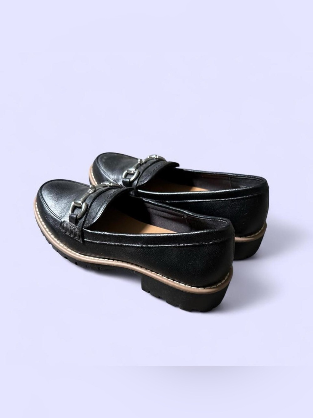 Black Leather Loafers